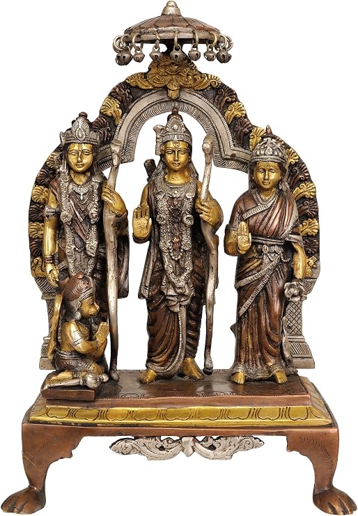 Exotic India Rama Durbar - Brass Statue