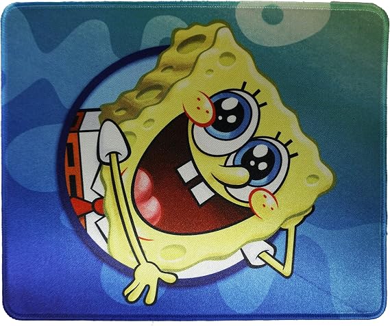 Kid Computer Mouse Pad Cute Funny 12x10 Inches Table Mat for Gaming Office for Spongebob Squarepants