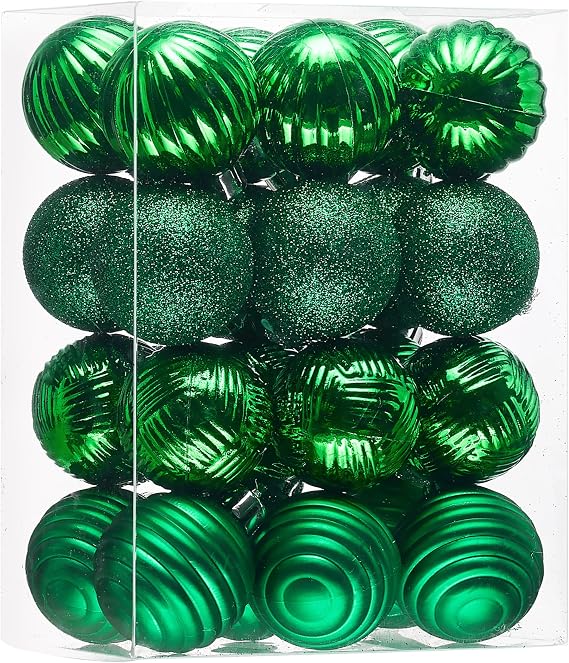 Valery Madelyn 1.6" Small Christmas Ornaments Tree Decorations Set 24ct