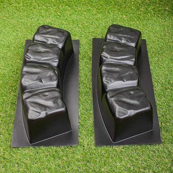 2 pcs 47.2 inch Round Edge Stone Concrete Mold Plastic ABS 2mm Cement Mold - Casting Pathmaker Garden Pathmate Pavement Precast Border Reusable