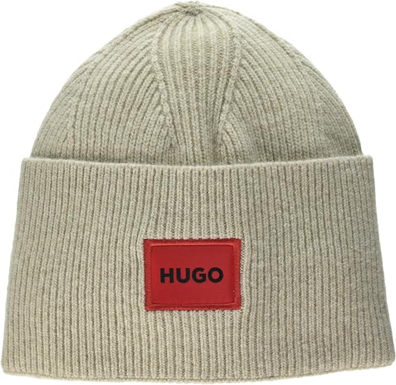 Hugo Men's Knitted Beanie with Turn Up Cuff