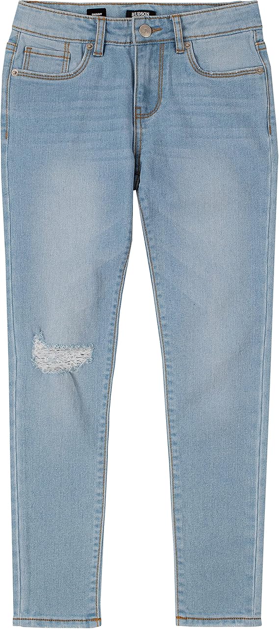 Hudson Girls' Full-Length Stretch Denim Pants & Jeggings, Skinny Fit, High Rise Waist