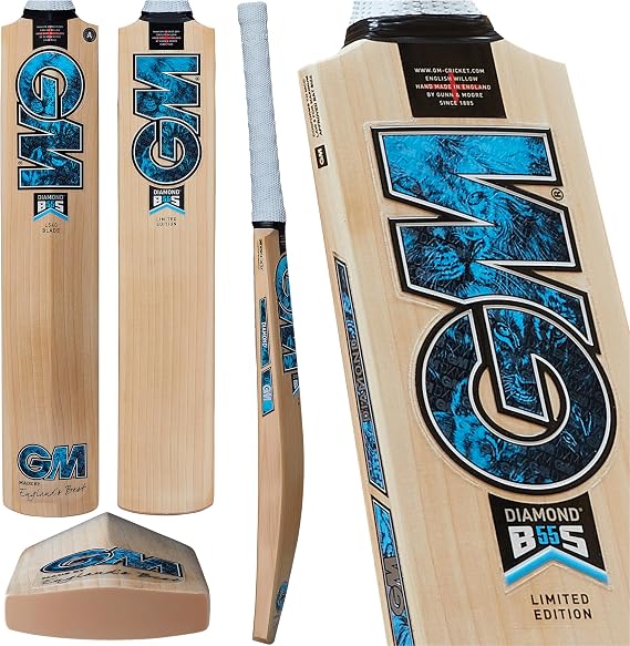 Gunn & Moore GM Cricket Bat | Diamond | Ben Stokes | English Willow | DXM, ToeTek and Now! | Available in Various Grades & Sizes 1 to Full Size