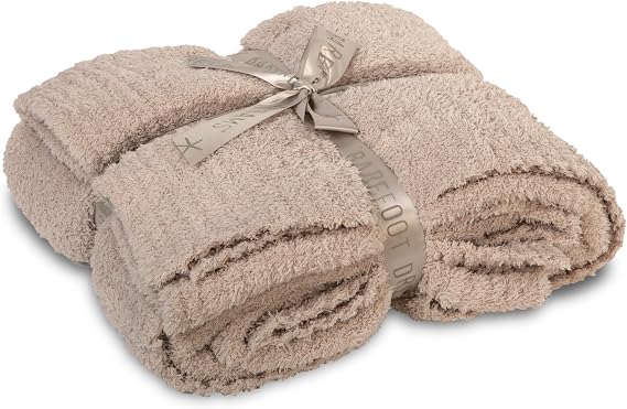 Barefoot Dreams CozyChic Throw Blanket - Stone