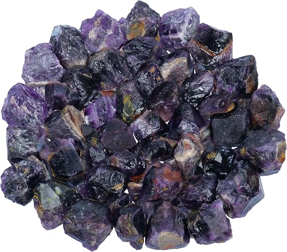 Amethyst Crystals - Vase Filler - Crystals and Stones - Unpolished Gemstones - Raw Crystals - Rocks for Tumbling - Bag of Amethyst Crystals - Metaphysical Gifts - Fish Tank Aquarium Rocks
