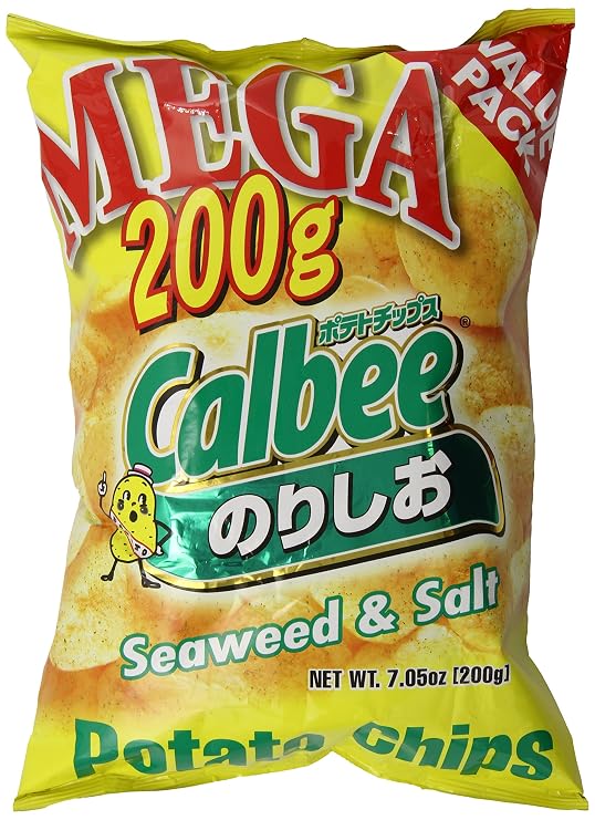 Calbee Seaweed and Salt Potato Chips, 7.05 Ounce