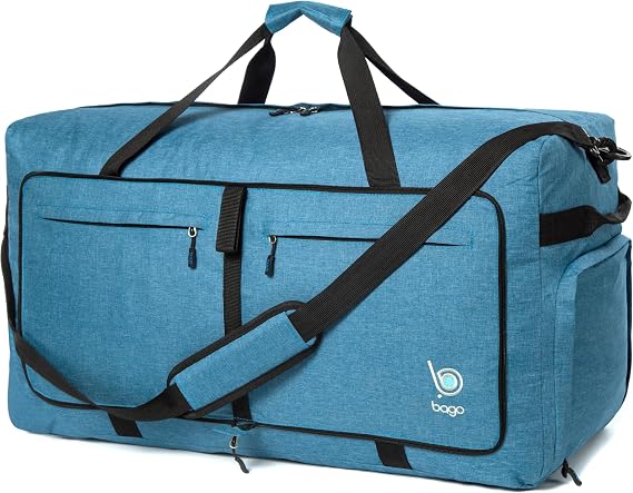 Bago Travel Duffle Bag for Women & Men. Large Duffel Bag for Traveling Camp