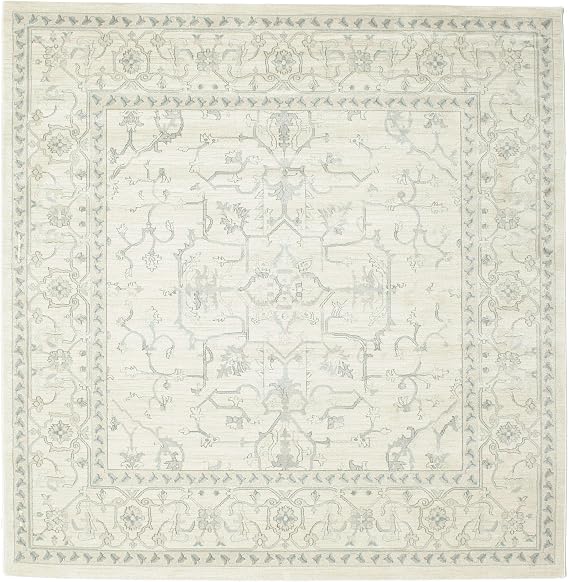 RugVista Ziegler Beige Light Blue Manhattan Area Rug 250 x 250 cm