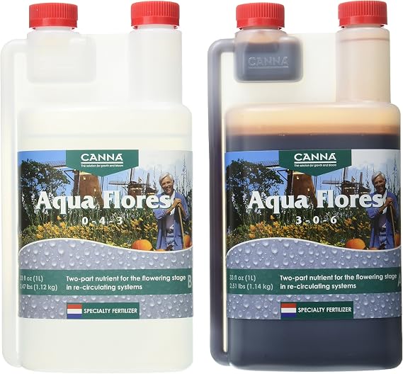 Canna Aqua Flores A & B, 1 L, Set of 2