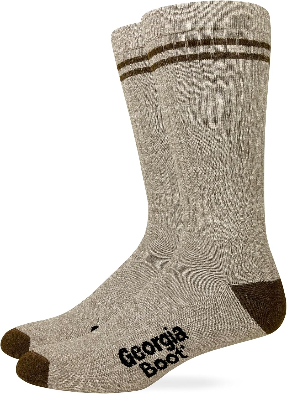 Georgia Boot Mens Ultra Dri Lightweight Mid Calf Socks 2 Pair Pack