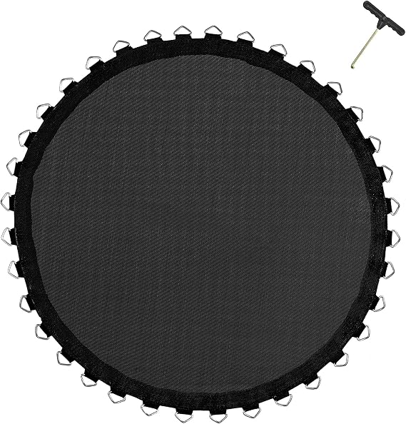 Trampoline Jumping Mat Diameter 305 cm 60/64 Eyelets Jumping Mat Trampoline Accessories Replacement Parts Including Spring Compressor Attachment Eyelets 8-Way Stitched UV Protection (Springs