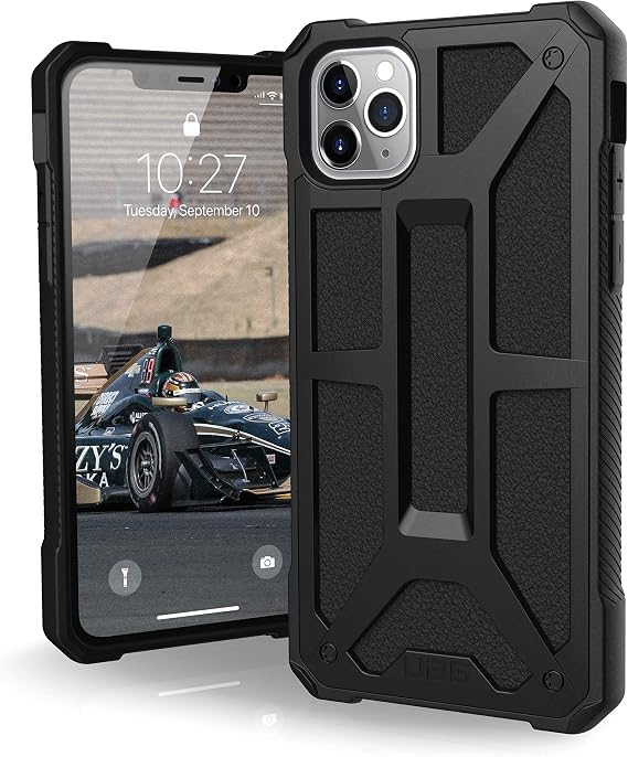 URBAN ARMOR GEAR UAG Designed for iPhone 11 Pro Max [6.5-inch Screen] Monarch Feather-Light Rugged [Black] Military Drop Tested iPhone Case