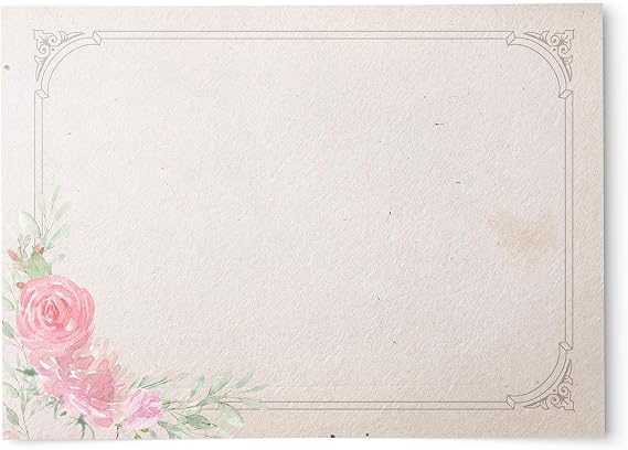 Vintage Victorian Note Cards, A6, 4 x 6 inches, The Gift Collection, Set of 48