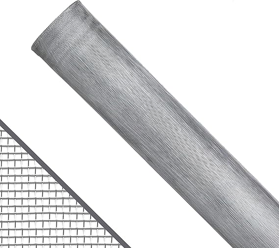 Saint-Gobain ADFORS Aluminum Screen, 36 inches x 100 Feet Roll - Durable Replacement Screen for Windows and Doors - Bright