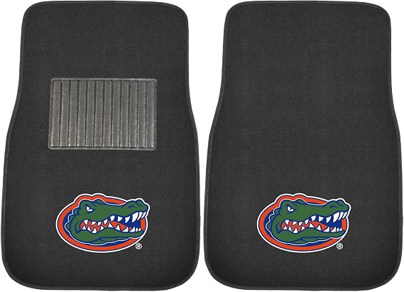 FANMATS NCAA Unisex-Adult 2-Piece Embroidered Team Logo Car Mat Set
