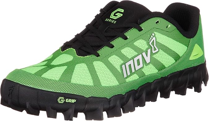 Inov-8 Mudclaw 275 - Trail Running OCR Shoes - Soft Ground - for Obstacle, Spartan Races and Mud Running - Green/Black - 6.5