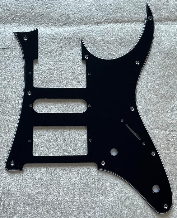 Pick Guard For Ibanez RG 350 EX Style Guitar Pickguard Scratch Plate (3-Ply Black)