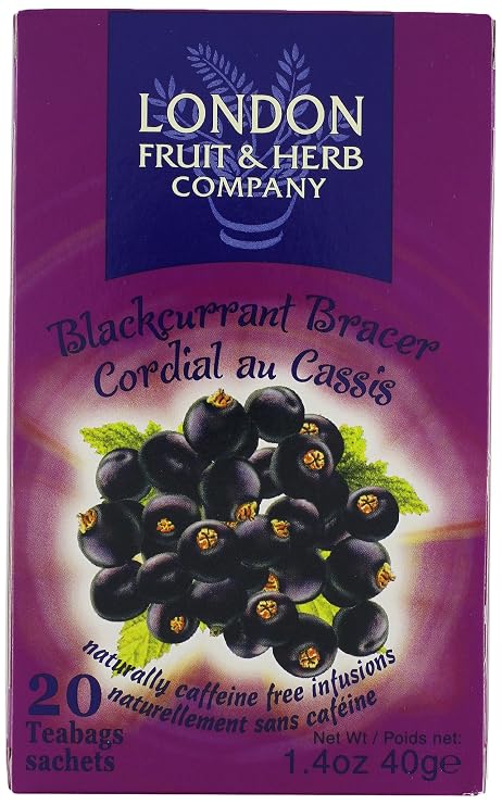 London Fruit & Herb Company Tea, Black Currant Bracker, 20 Count