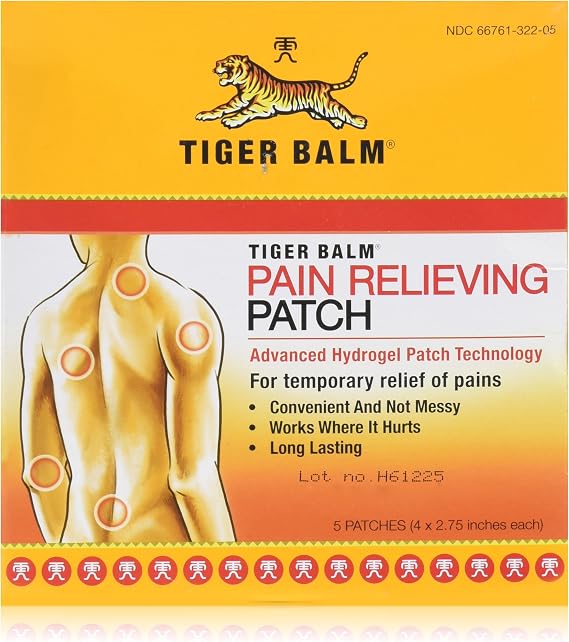 Tiger Balm Pain Relieving Patch Non-Staining 4x2.75 in - 5 - Patch
