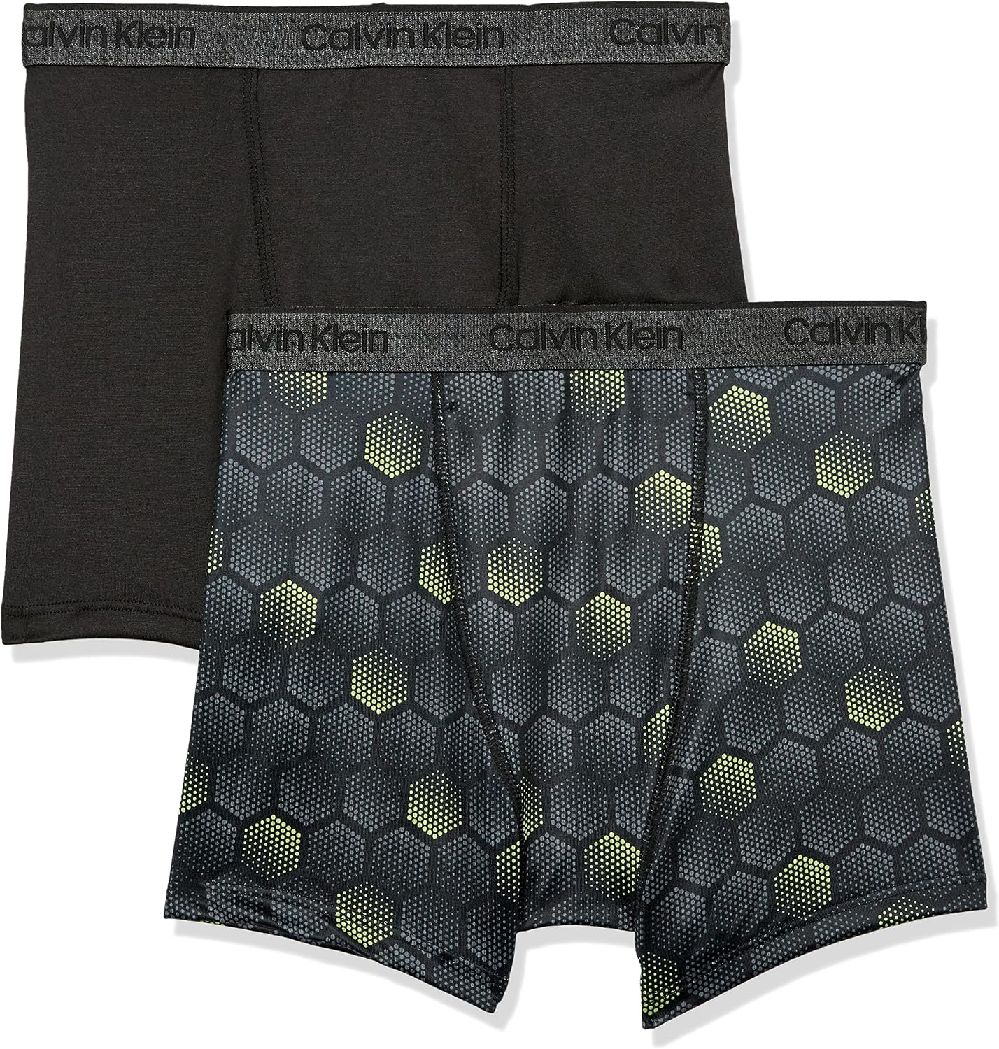 Calvin Klein Boys' Kids Performance Boxer Brief Underwear, Multipack