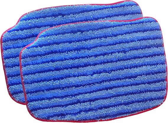 McCulloch A1375-101 Replacement Scrubbing Microfiber Mop Pad for MC1375, MC1385, 2-Pack, Effective at Grabbing and Trapping Dirt, Reusable and Machine Washable, for Select McCulloch Models